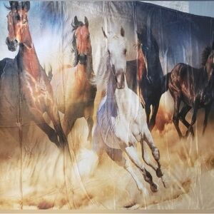 450- Horse Lover's Throw Blanket NWT